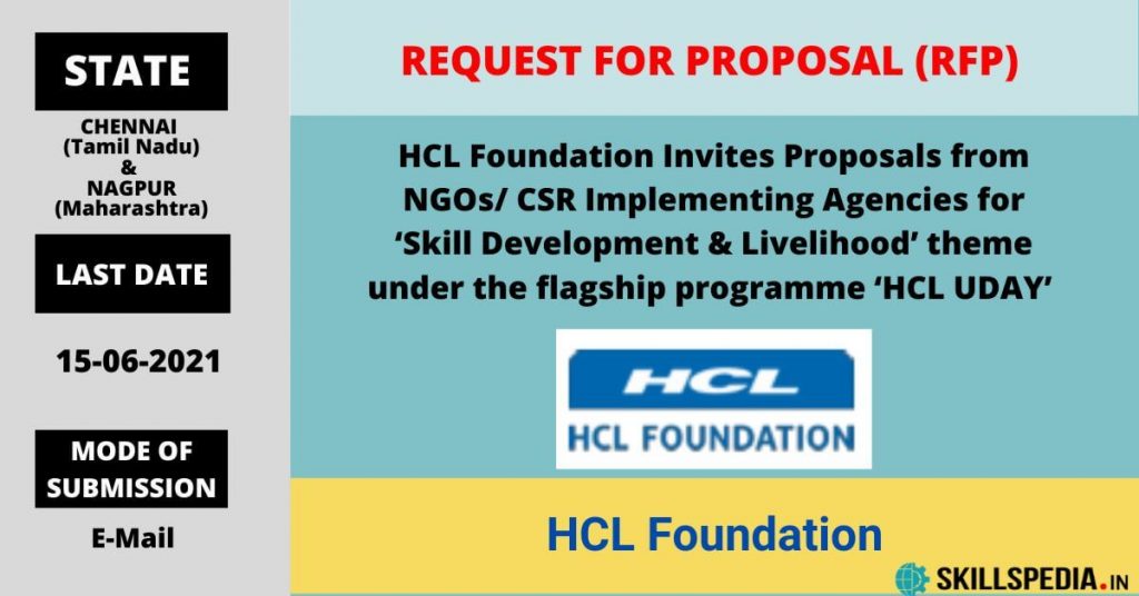 SKILLSPEDIA-RFP-HCL-Uday-Skill-Livelihood