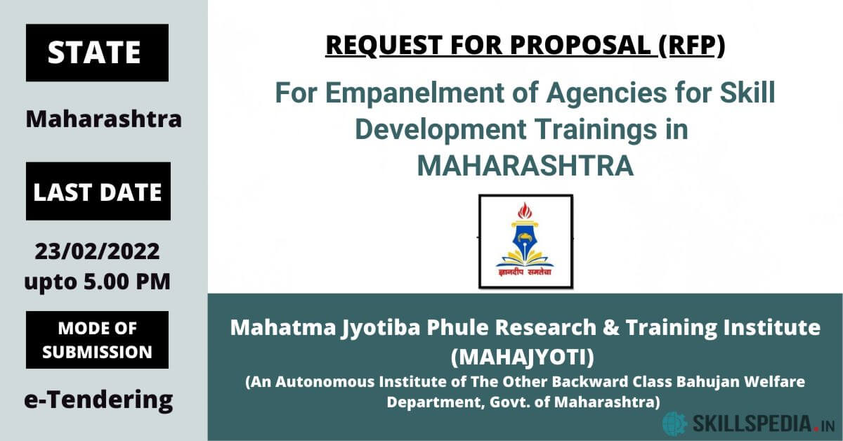 SKILLSPEDIA-Mahatma-Jyotiba-Phule-RFP-Skilldevelopment-Mahajyoti-MAHARASHTRA