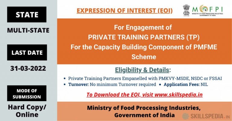 Tenders/EOI/RFP - Skill Development Tenders, EOI, RFP, News And More...