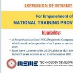 SKILLSPEDIA-EOI-MSME-NATIONAL-TRAINING-PROIVDER-NTP-2022-2