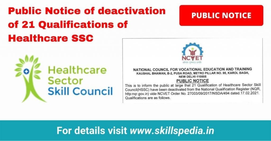 SKILLSPEDIA-DEACTIVATION-OF-21-QUALIFICATIONS-HEALTHCARE-SSC