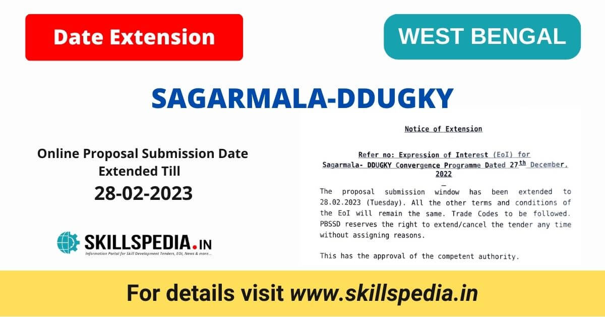 SKILLSPEDIA-DATE-EXTENSION-SAGARMALA-DDUGKY-WEST-BENGAL