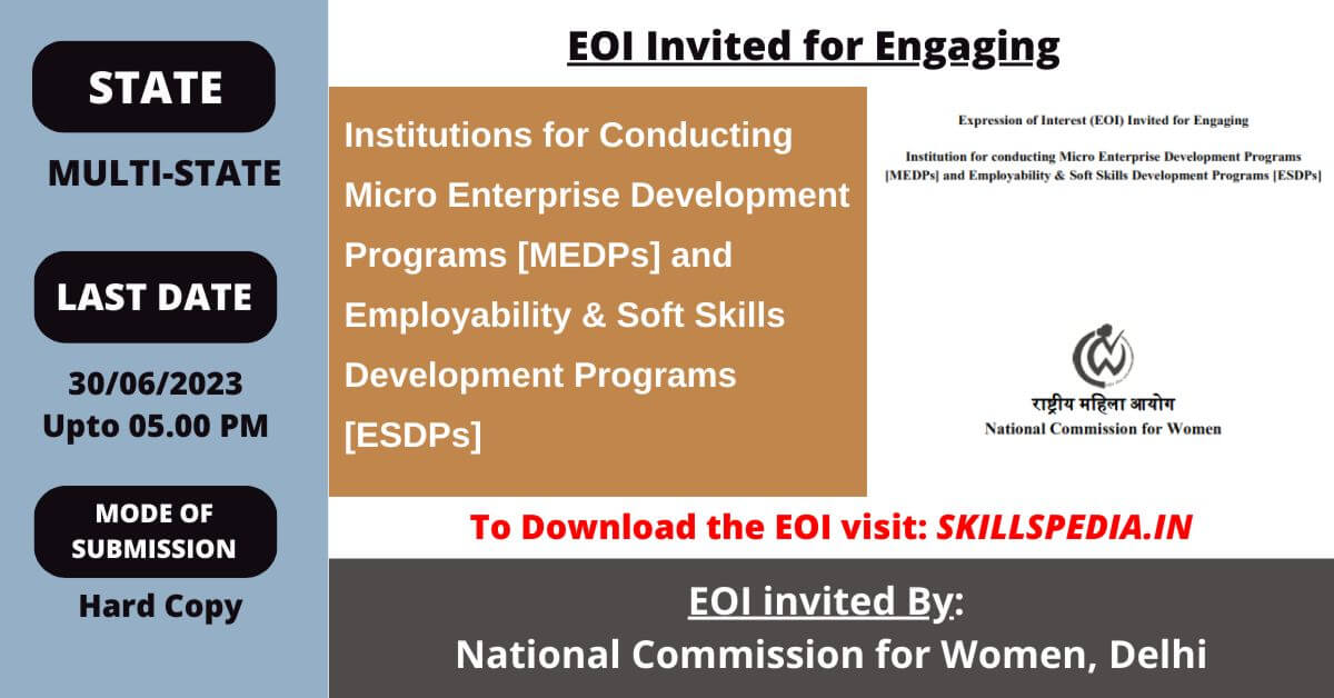 SKILLSPEDIA-EOI-NATIONAL-COMMISSION-FOR-WOMEN