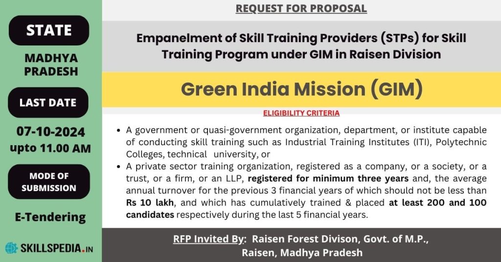 SKILLSPEDIA-GIM-RFP-FOREST-DEPARTMENT