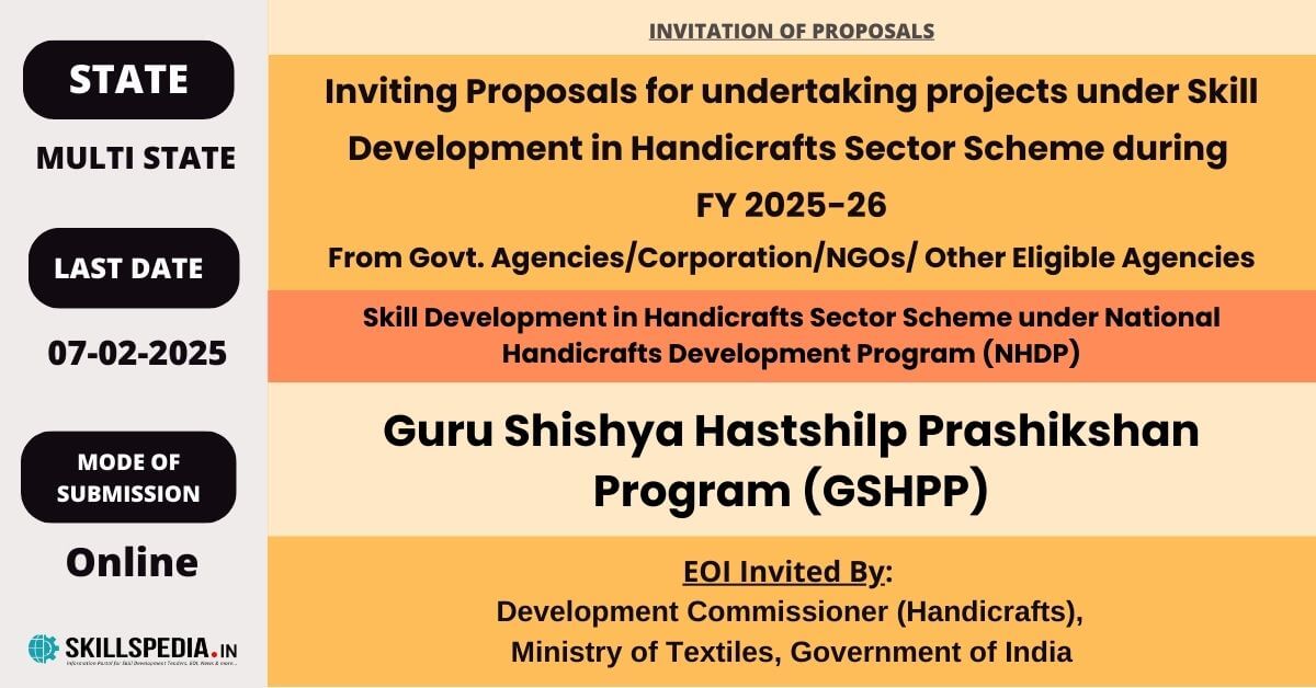 SKILLSPEDIA-Inviting-Fresh-Proposals-for-GSHPP-2025-26-HANDICRAFT-GSHPP