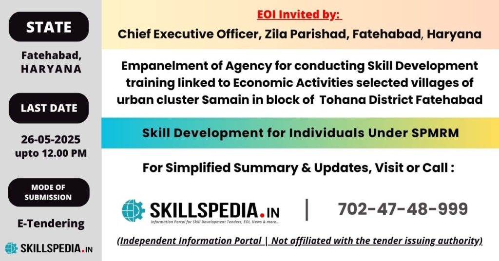 SKILLSPEDIA-EOI-SPMRM-HARYANA-2025
