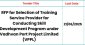 RFP for Selection of Training Service Provider for Conducting Skill Development Program under Vadhvan Port Project Limited (VPPL)