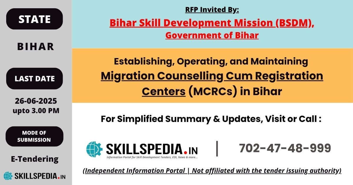 SKILLSPEDIA-BSDM-RFP-MCRC-BIHAR-BSDM.