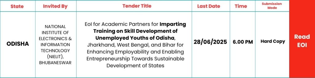 SKILLSPEDIA-EOI-NIELIT-ODISHA-2025