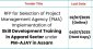RFP for Selection of Project Management Agency (PMA) for Implementation of Skill Development Training in Apparel Sector under PM-AJAY in Assam