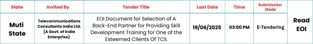 SKILLSPEDIA-EOI SKILL DEVELOPMENT-TCIL