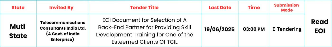 SKILLSPEDIA-EOI SKILL DEVELOPMENT-TCIL