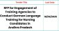 RFP for Engagement of Training Agencies to Conduct German Language Training for Nursing Candidates in Andhra Pradesh