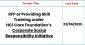 RFP for Providing Skill Training under HC1 Care Foundation’s Corporate Social Responsibility Initiative