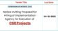 Notice Inviting Proposal for Hiring of Implementation Agency for Execution of CSR Projects